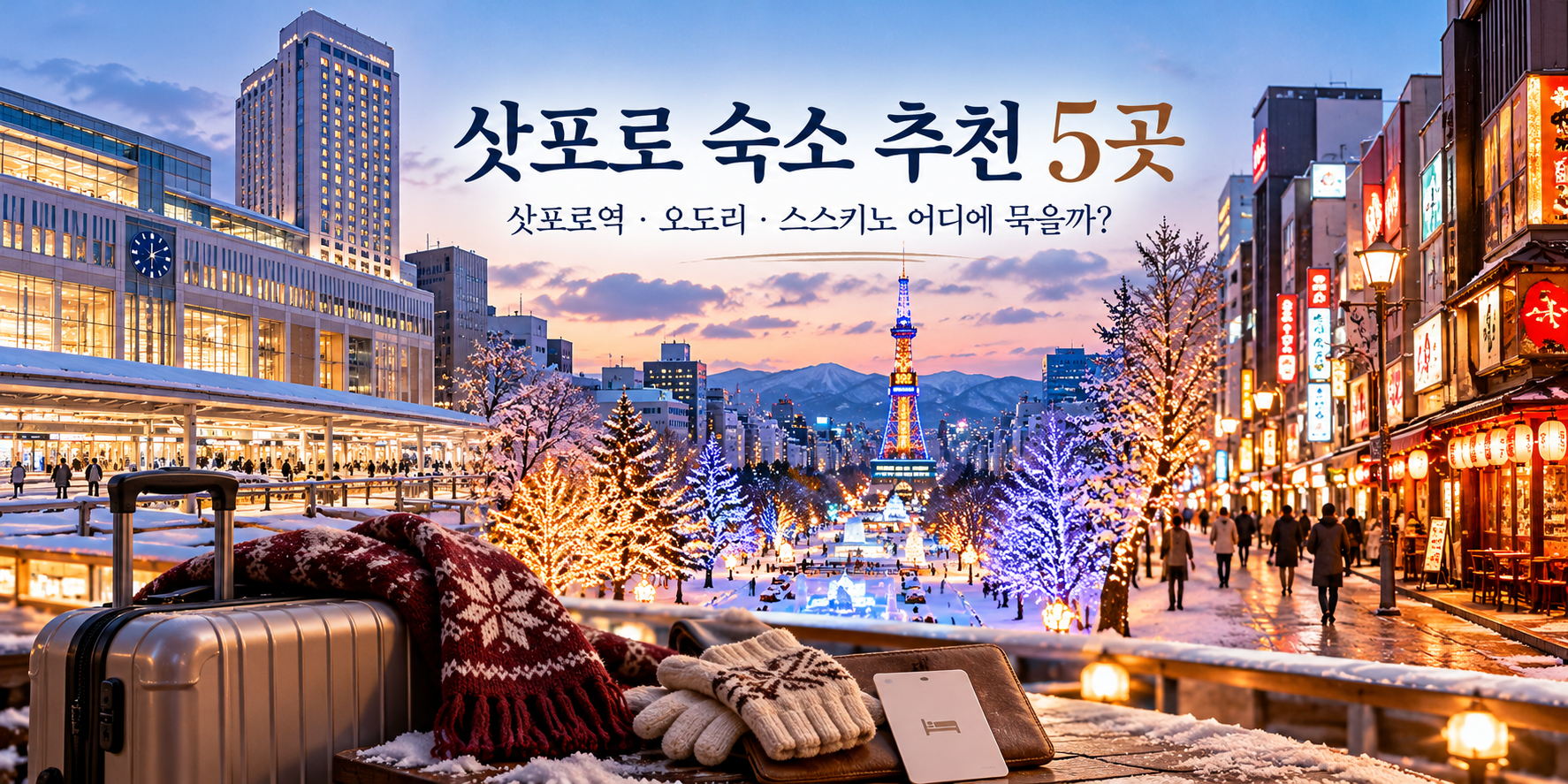 삿포로 숙소 추천 5곳