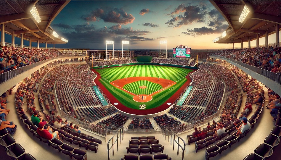 야구장을 한 눈에 볼 수 있는 위치