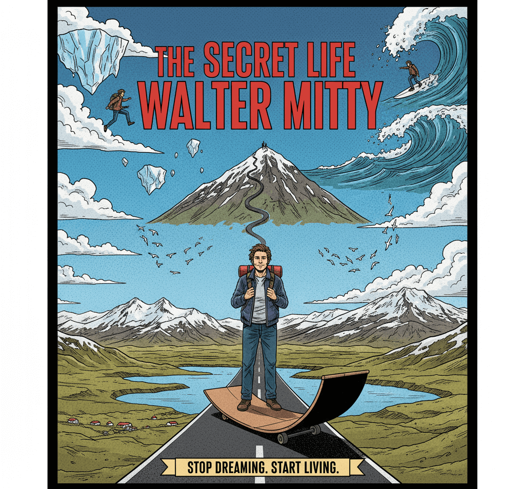 산, 구름, 공중, 길, 여행하는 남자