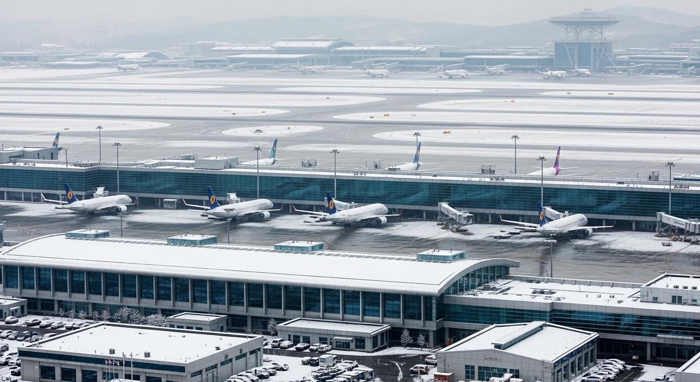 김포공항 눈