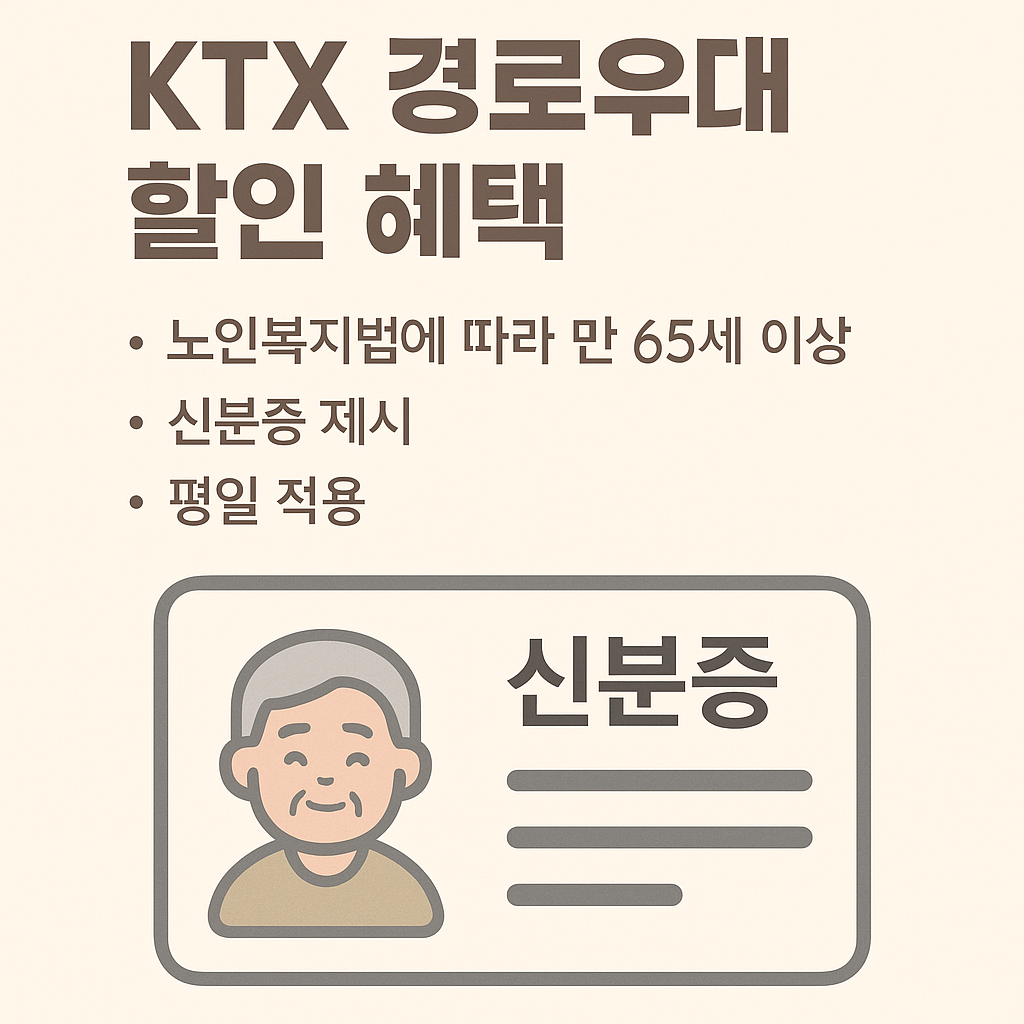 KTX경로우대할인혜택