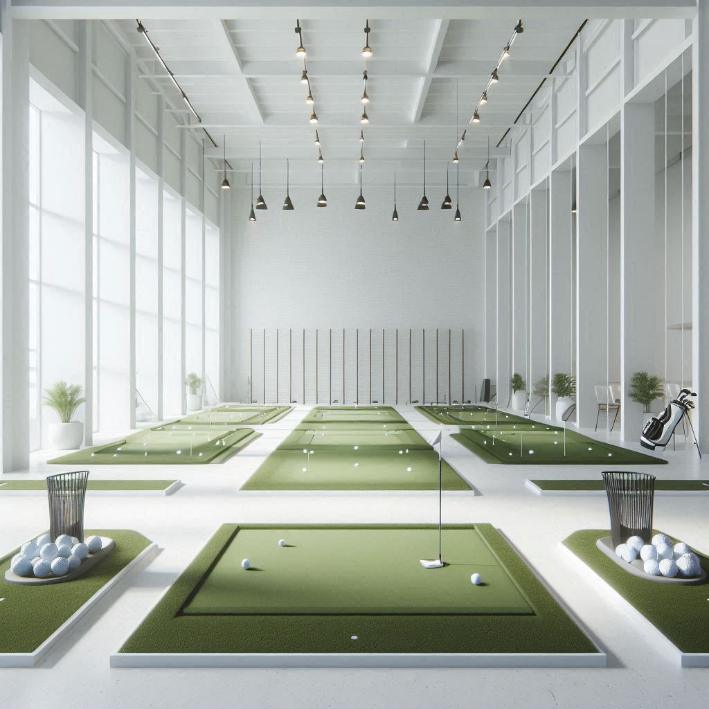 실내골프연습장 배경