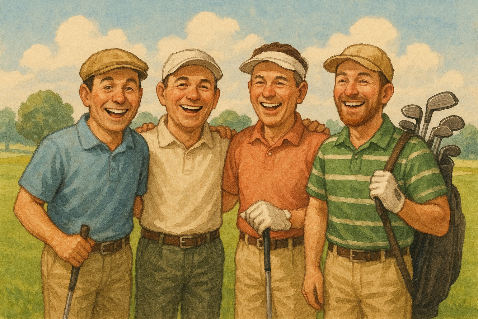 행복한 골프여행 그림