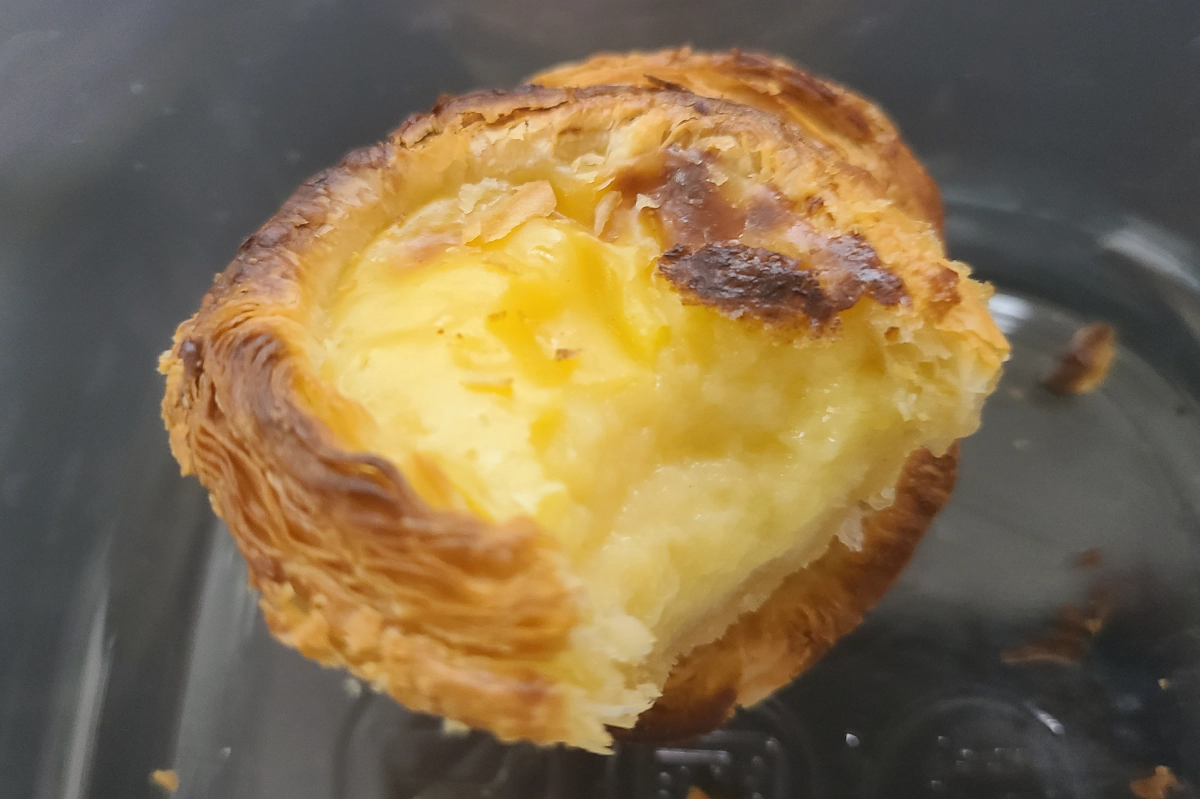 커스타드 타르트 단면 사진