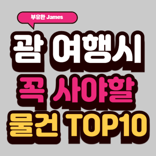 괌 여행 시 꼭 사야할 물건 선물 TOP10 (2025년)