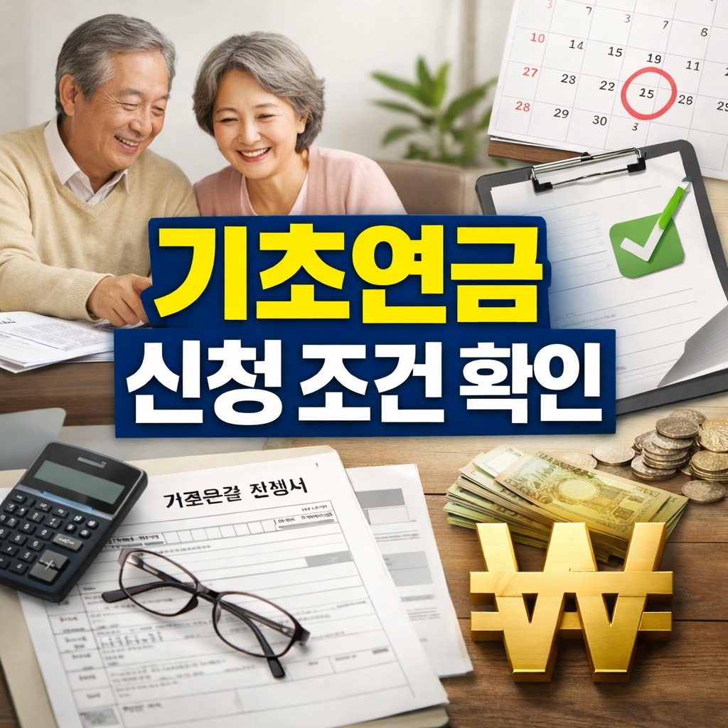 기초연금 신청 조건 한눈에 확인!