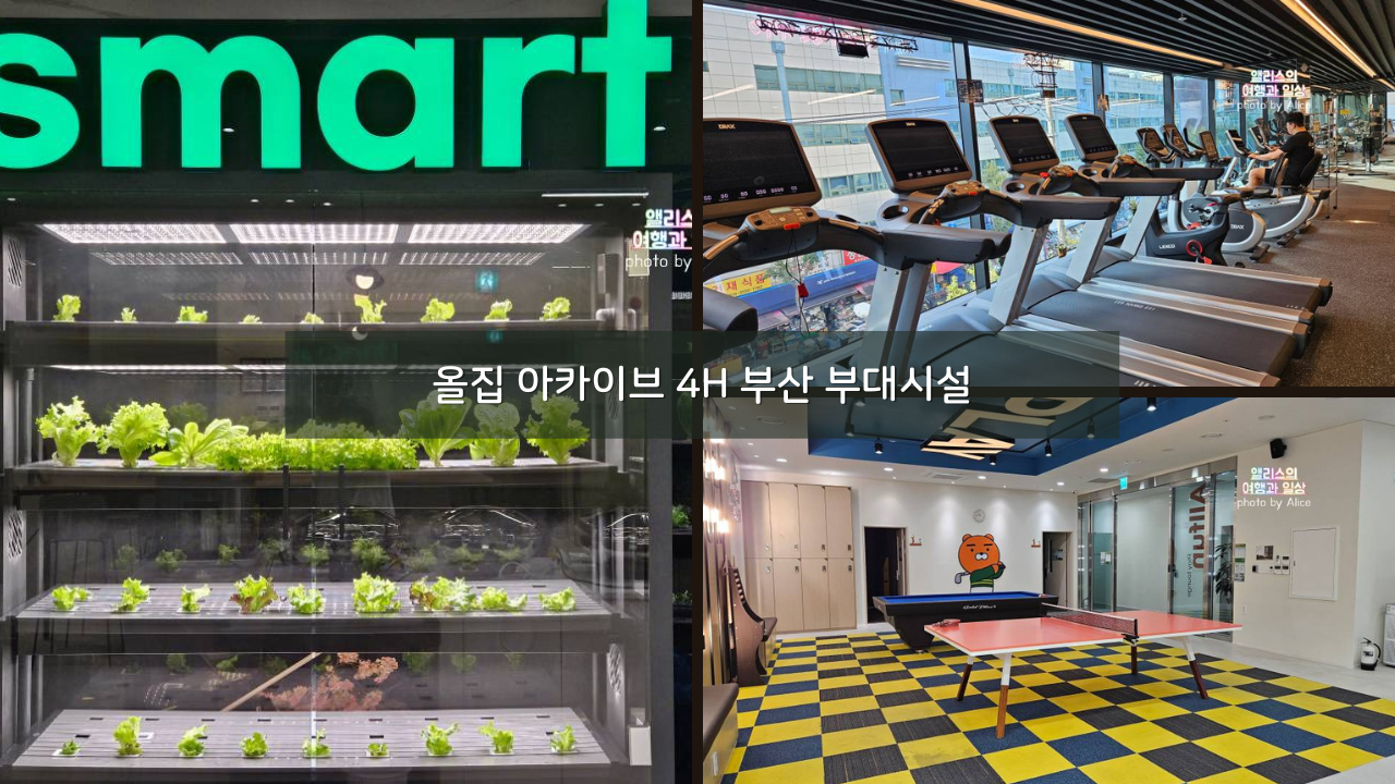 부산 장기 숙박 레지던스 호텔 올집 아카이브 4H 부산 부대시설