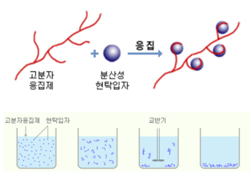 고분자 응집체를 응용한 시스템