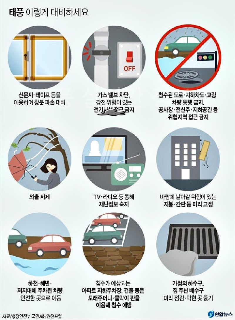 태풍대비 요령