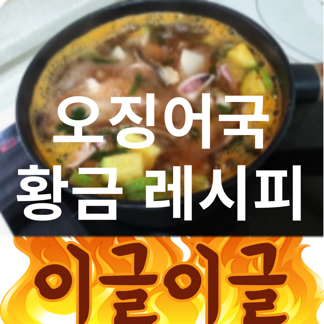 오징어국 황금레시피