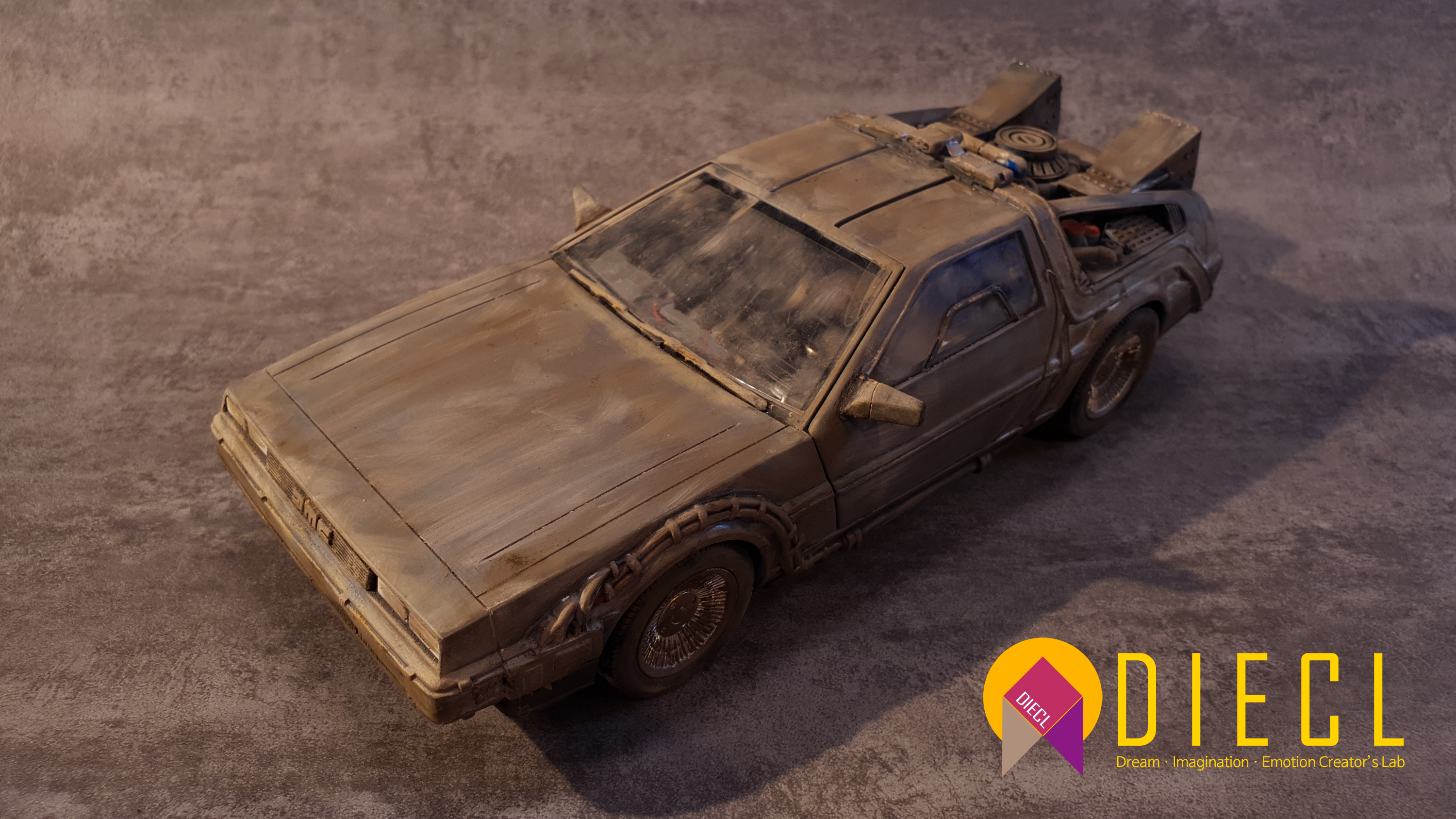 NECA Delorean, Back to the future, BTTF, Polishing, Detail Up, 백투더퓨처, 드로리안, 웨더링, Weathering, 타미야 에나멜