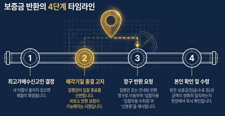 보증금 반환의 4단계 타임라인
