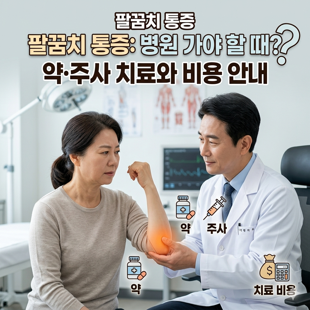 팔꿈치통증 언제 병원 가야 할까? 약·주사 치료와 비용 안내