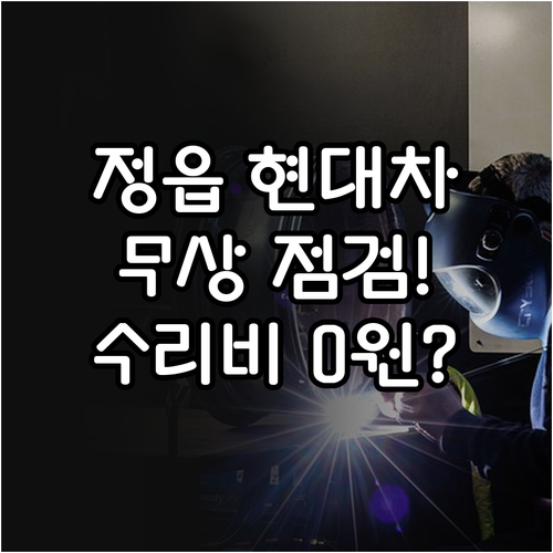 정읍 현대자동차 무상 점검 캠페인과 ..