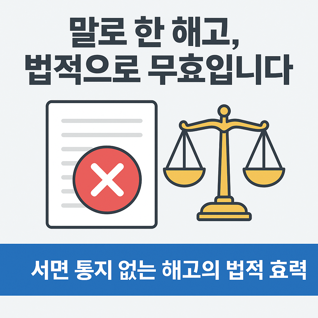 서면 통지 위반 해고: 무효 판례 중심 분석