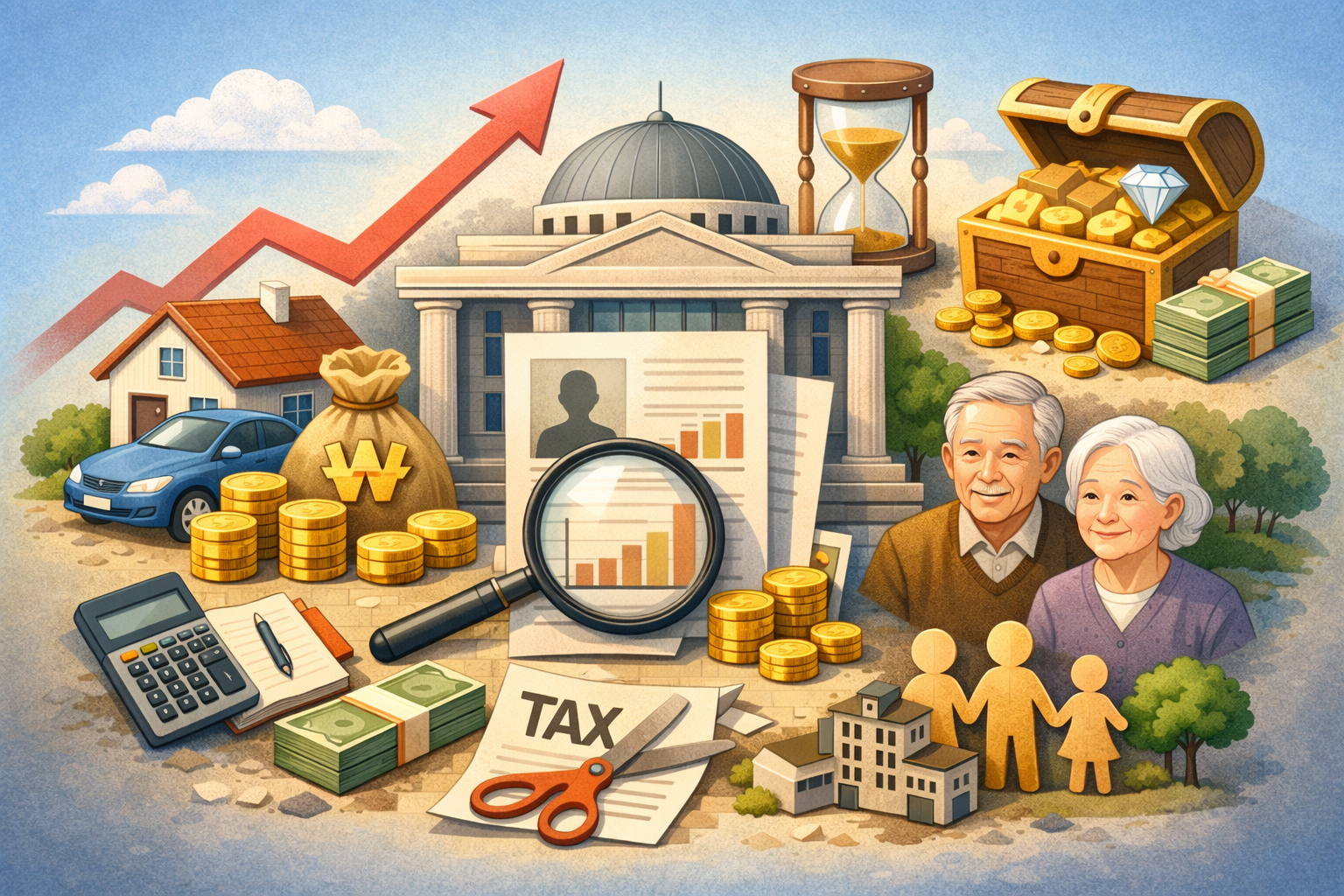 상속세 얼마부터 낼까? 2026 상속세 기준 총정리 (세율&middot;조건&middot;절세방법) 관련 사진