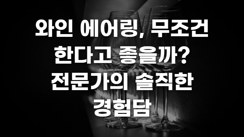와인 에어링 사진 1