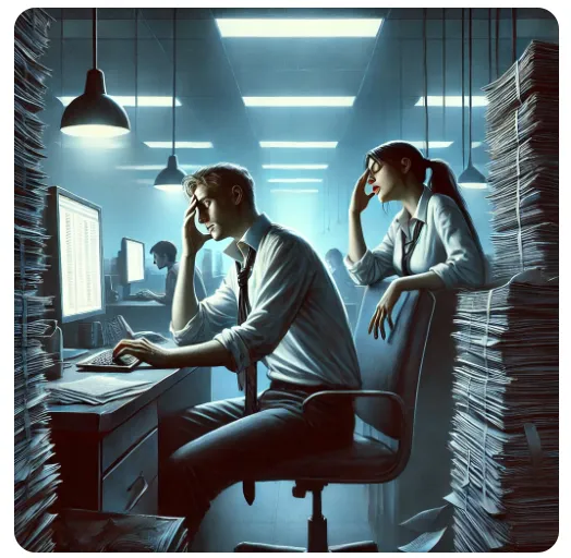 과도한 업무와 스트레스로 번아웃이 온 직장인