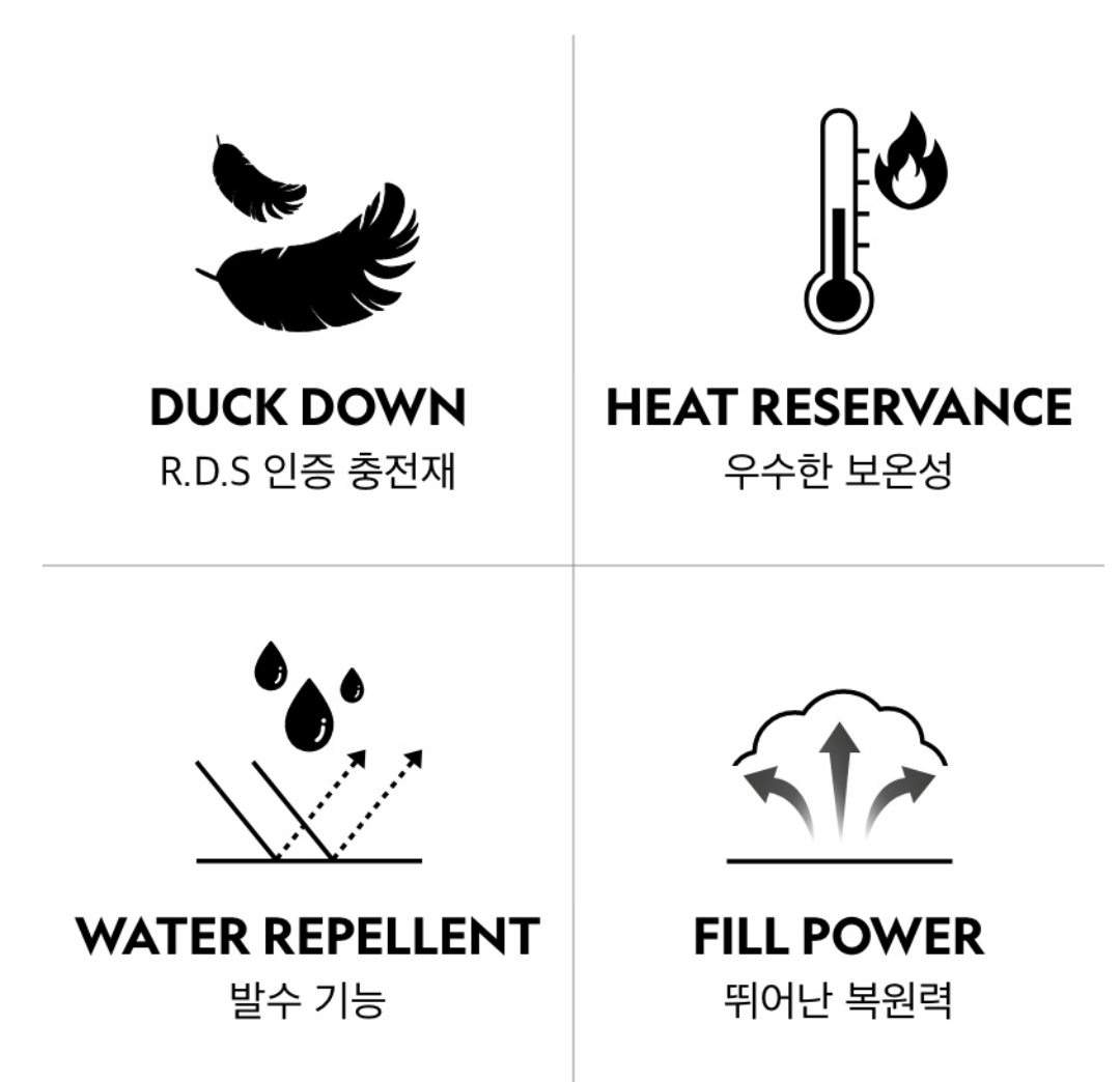 N224WDW710 패딩 소재