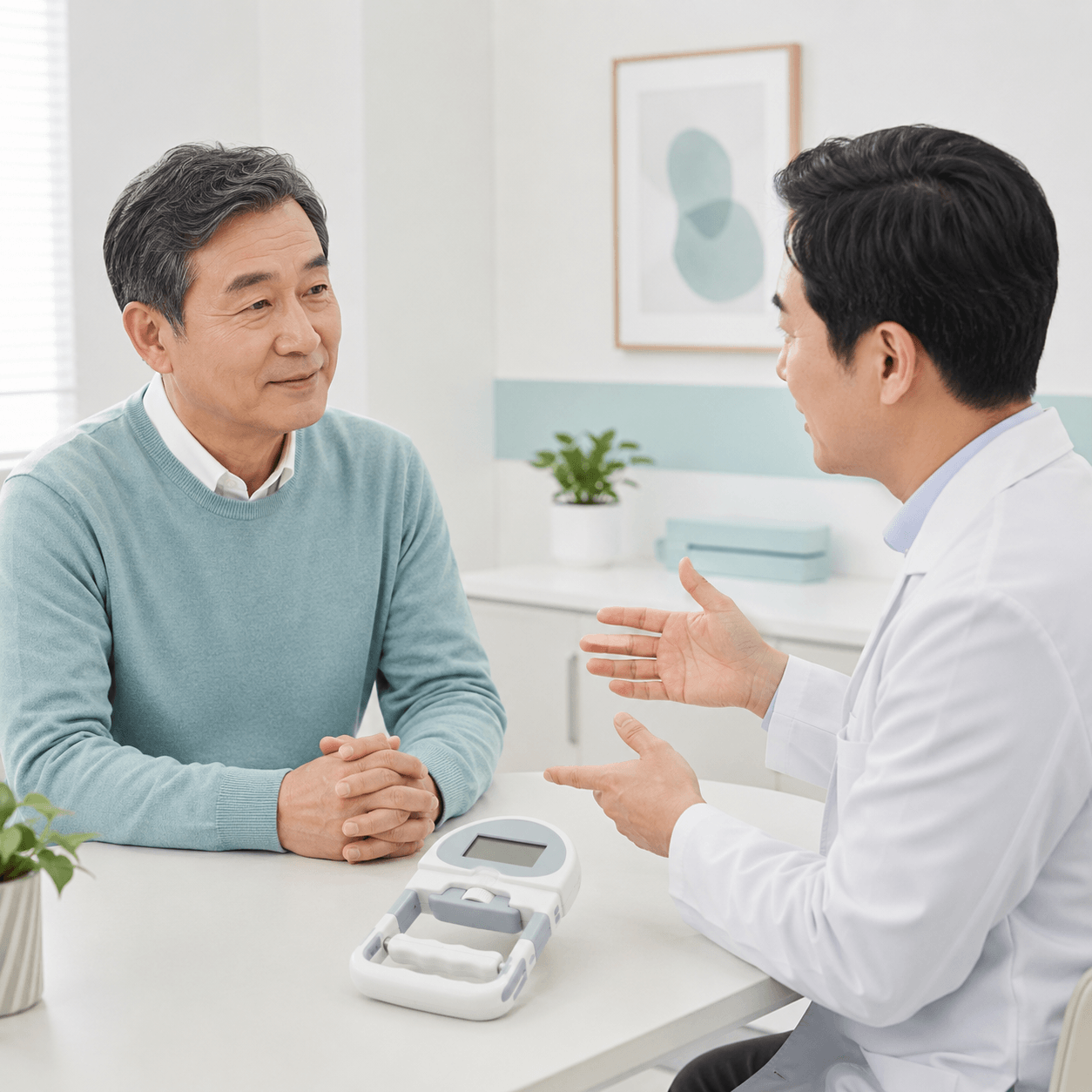 50대 근감소증 자가점검표: 결과에 따라 식사&middot;운동&middot;진료 순서 정하기