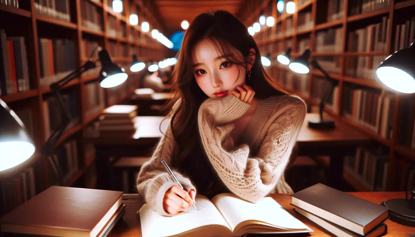 자소서-특기-예시를-참고하며-글쓰기하는-여성의-모습