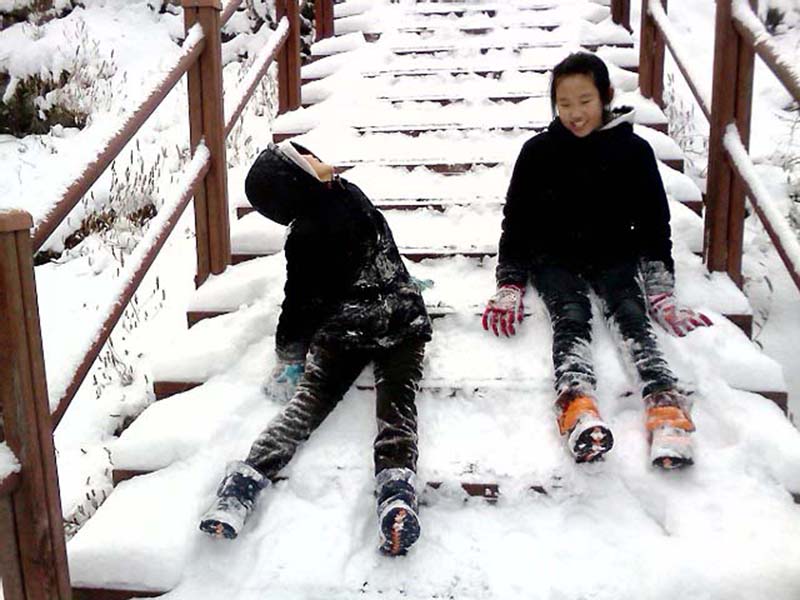 안산에 눈 많이 온 날