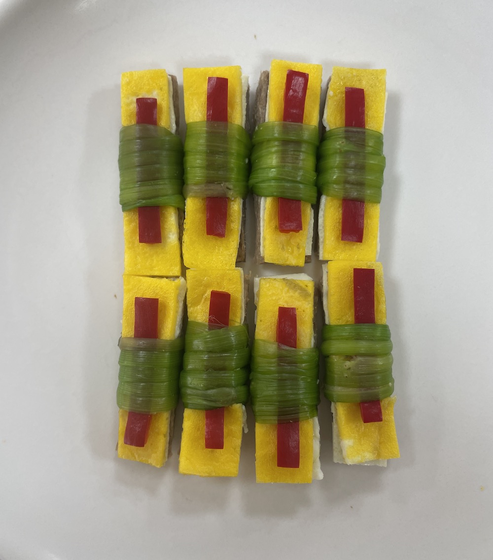 한식조리기능사 실기시험 준비 - 미나리강회 - 내 작품