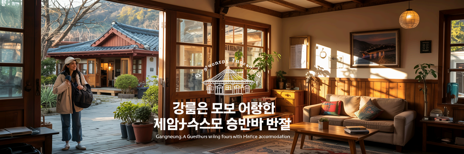 강릉은 도보 여행할 수 있는 게스트하우스로 숙박비 반값 절약 가능