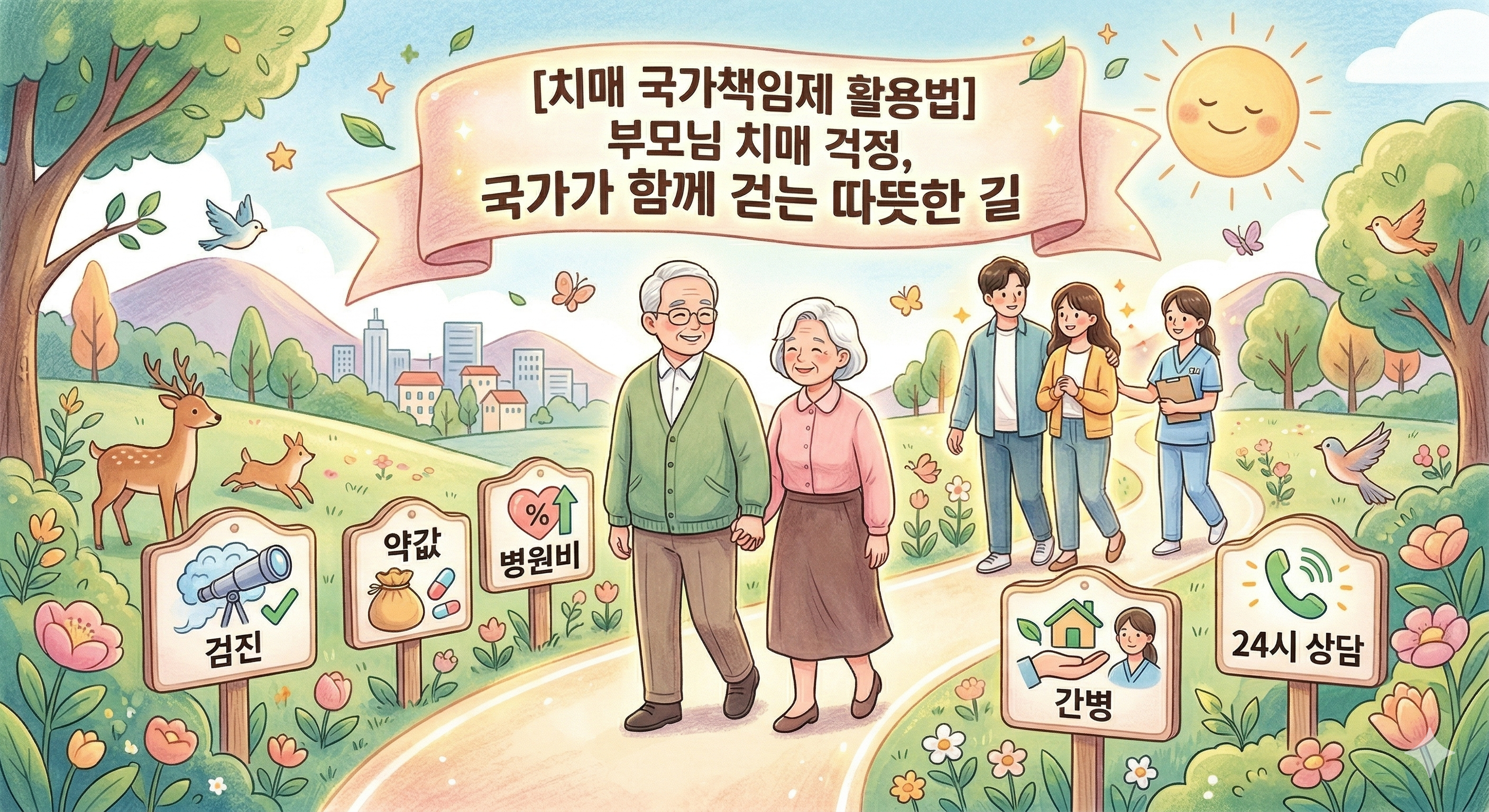 [치매 국가책임제] 부모님 치매 걱정, 국가가 어디까지 도와줄까? (검진부터 간병비까지)