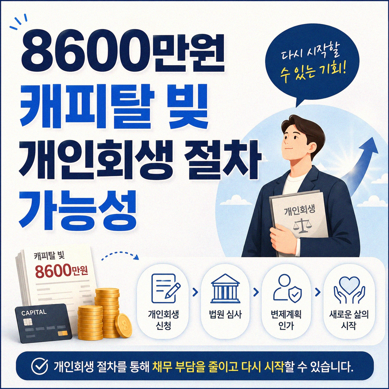 8600만원 캐피탈 빚 개인회생 될까