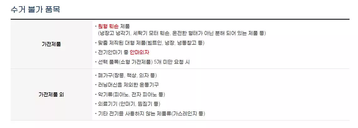 폐가전제품무상방문수거