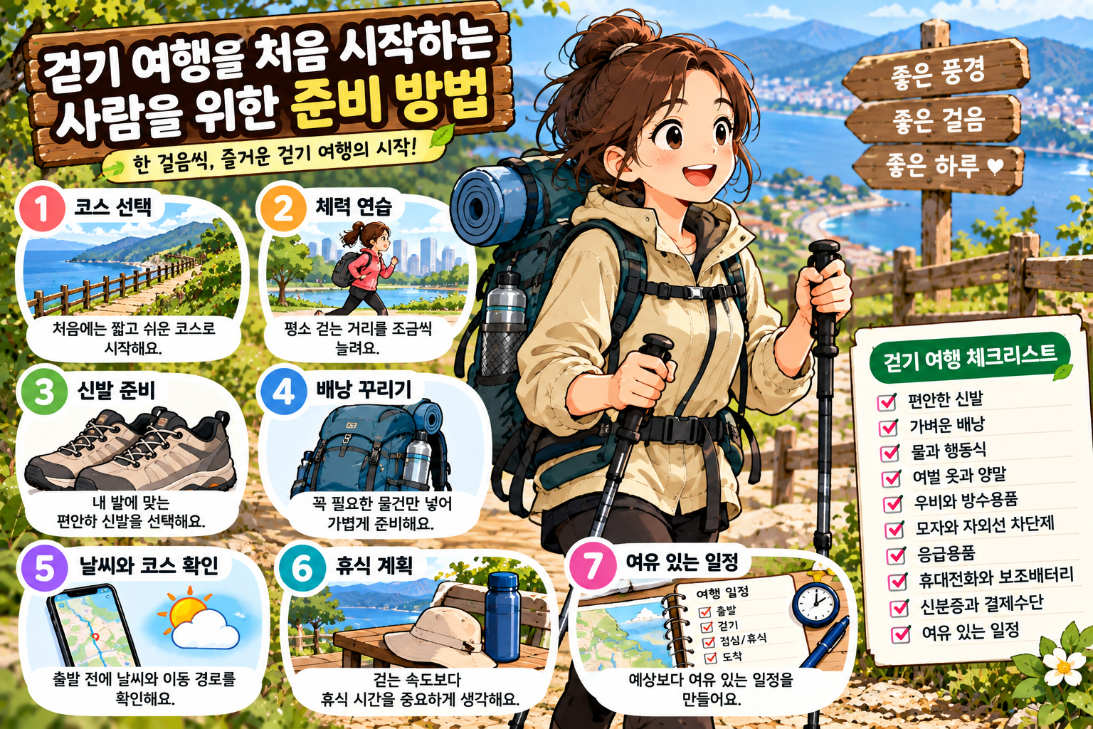 즐거운 걷기 여행 준비 가이드