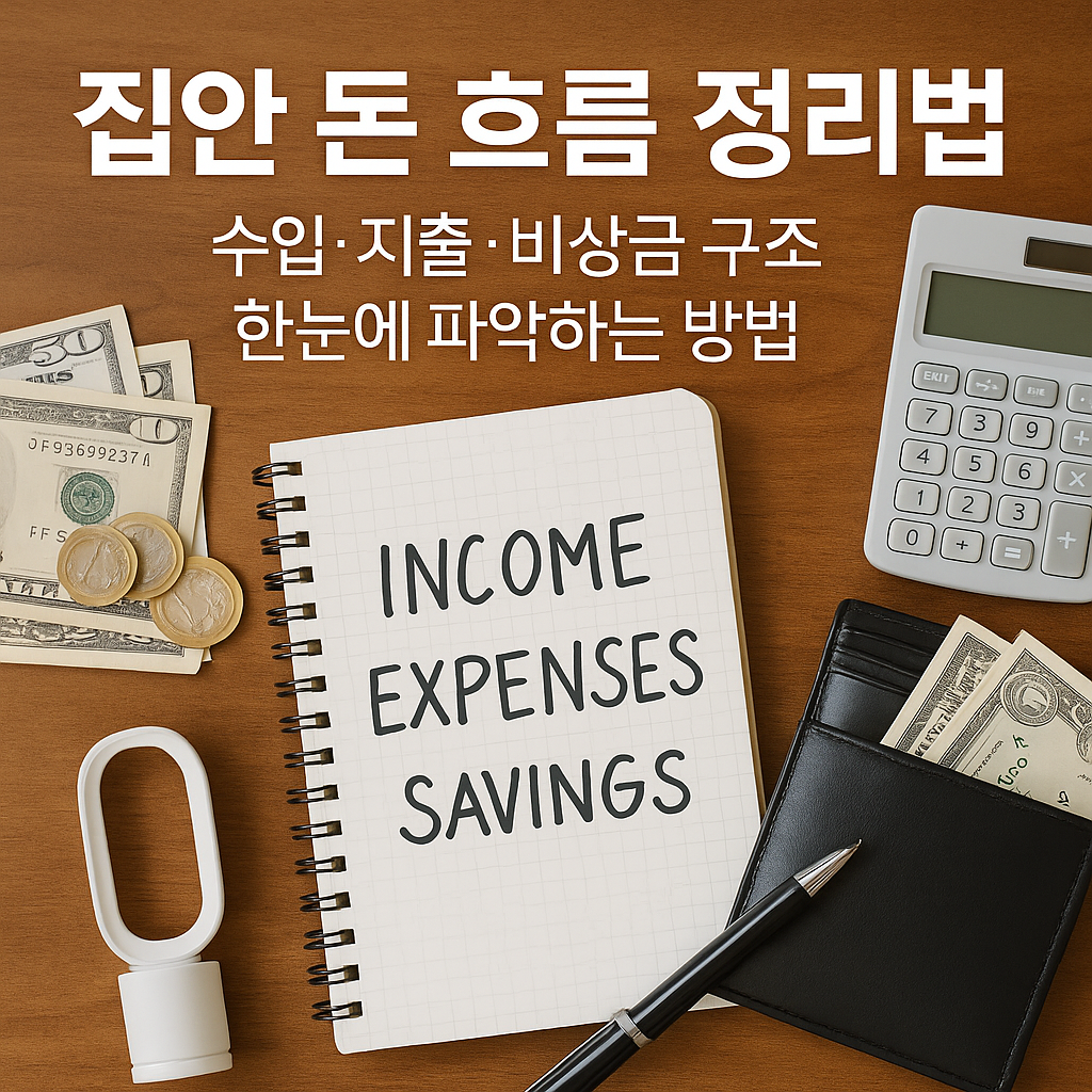 집안 돈 흐름 정리법｜수입&middot;지출&middot;비상금 구조 한눈에 파악하는 방법
