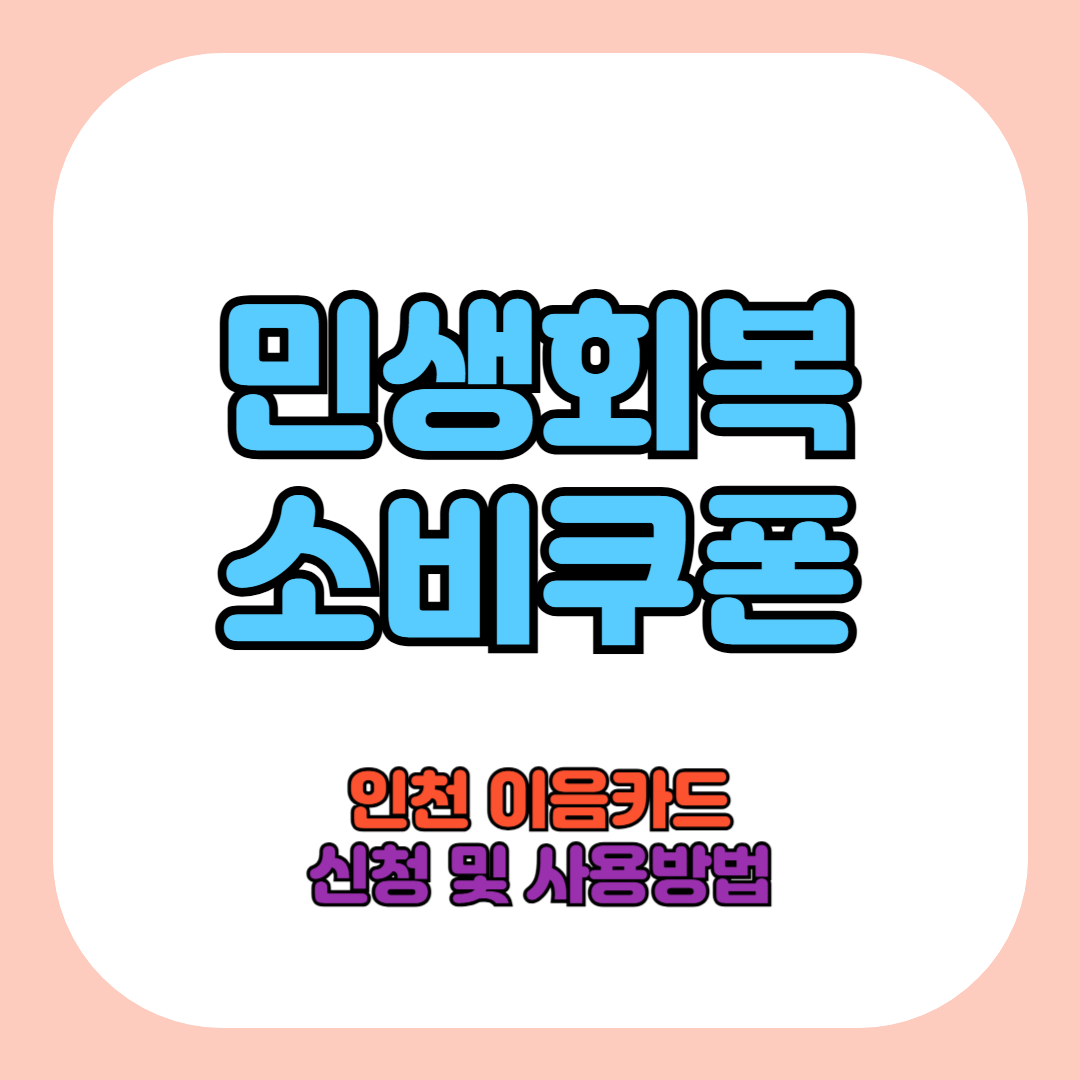 민생회복지원금 소비쿠폰