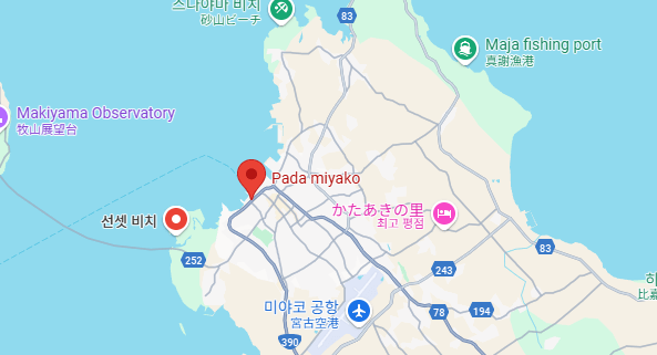 미야코지마 자유여행 바다거북이위치