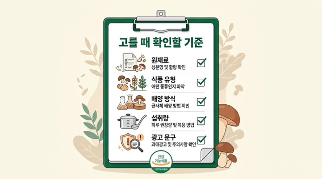 상황버섯 쌀 고르는 기준