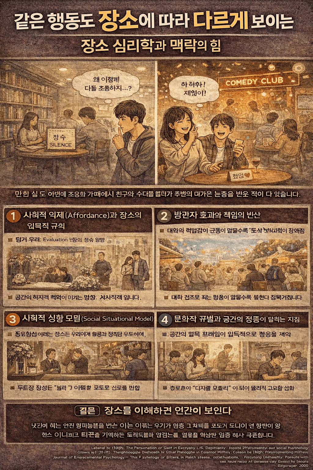 왜 같은 행동도 장소에 따라 다르게 보일까 장소 심리학의 핵심 원리