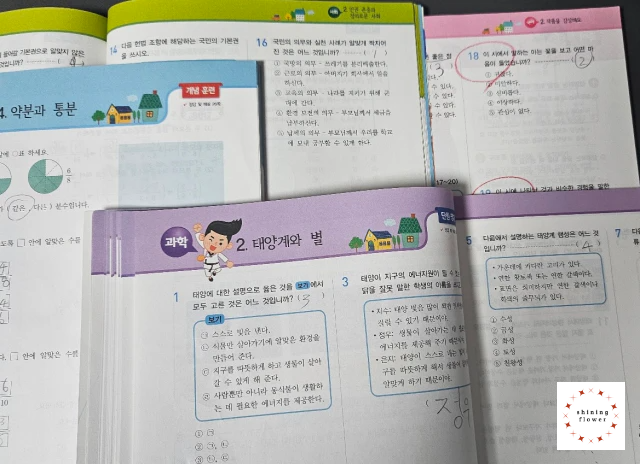 홈런 문제집-국어-수학-사회-과학