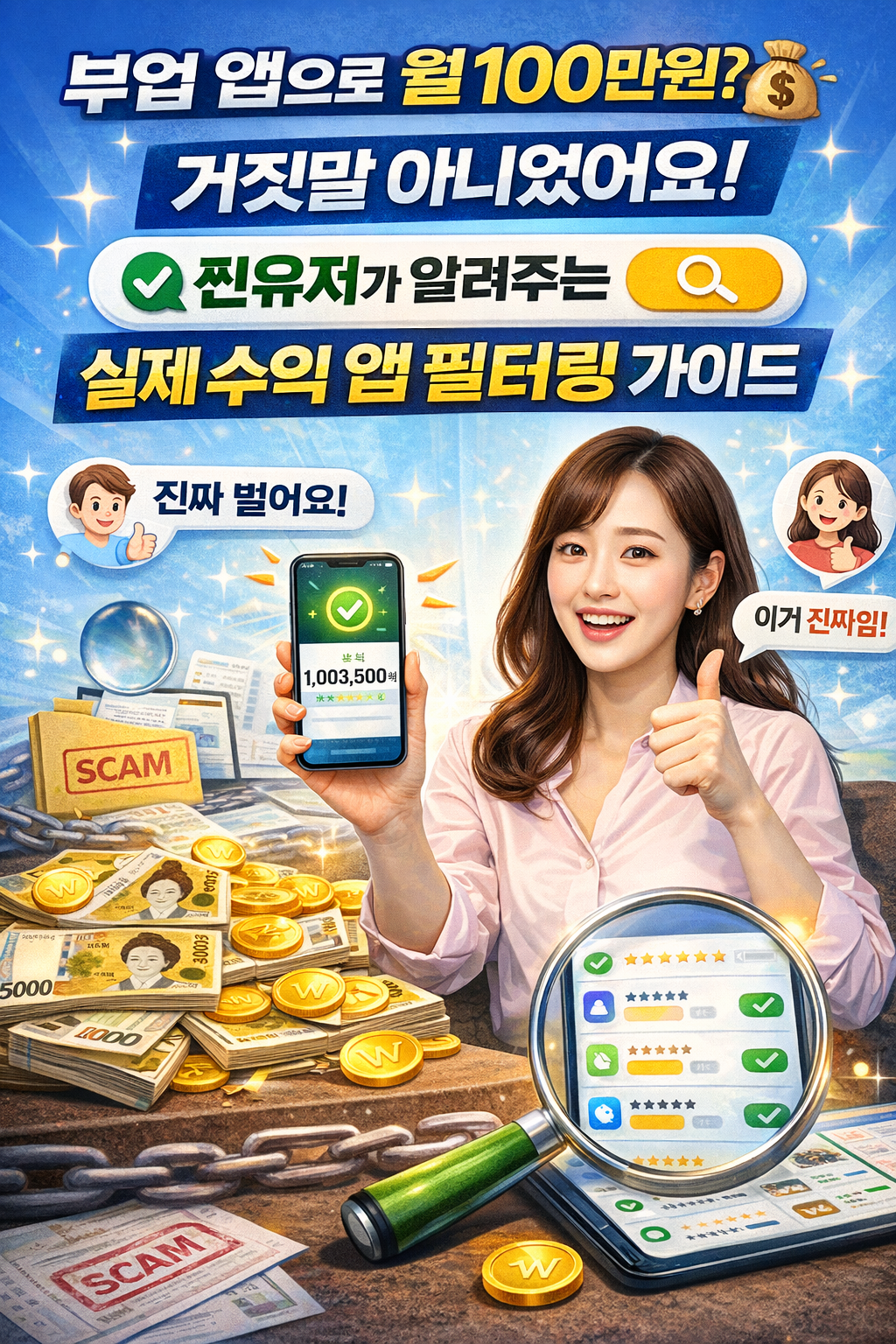 부업 앱으로 월 100만원?