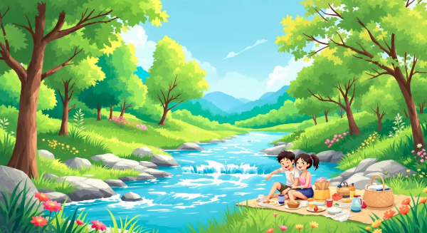 여름휴가-계곡-숲