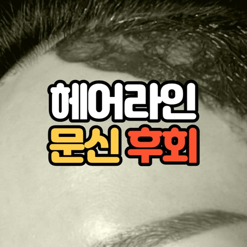 헤어라인 문신 후회