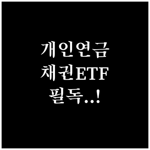 개인연금 RIA 채권형 ETF 투자 ..
