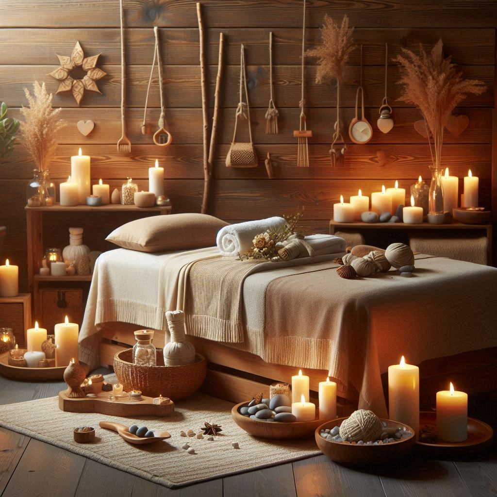 피부,체형관리 샵 배경