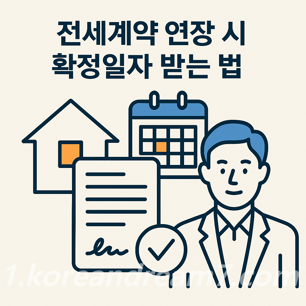 전세계약 연장 시 확정일자 받는 법과 절차 완벽 가이드