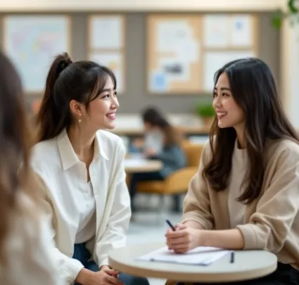 경기청년역량강화 기회지원사업을 알아보고 있는 청년들