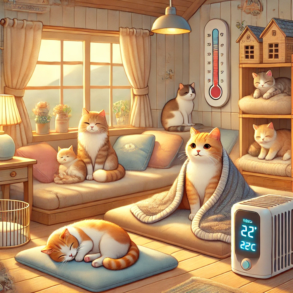 반려묘 키우기 겨울철 고양이 건강 관리, 꼭 필요한 팁 - 1. 따뜻한 환경 제공하기