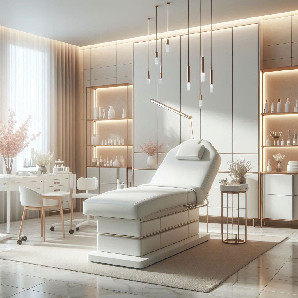 피부,체형관리 샵 배경