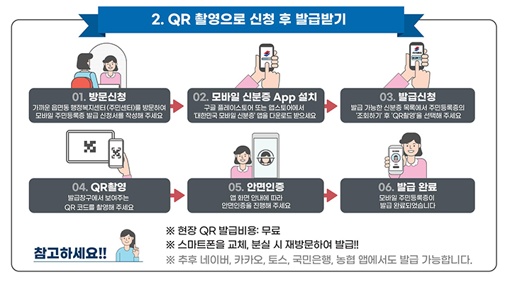 QR코드 신청발급
