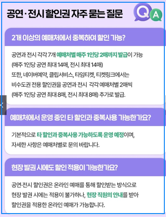 공연·전시 할인권 2차 신청 방법 및 사용처