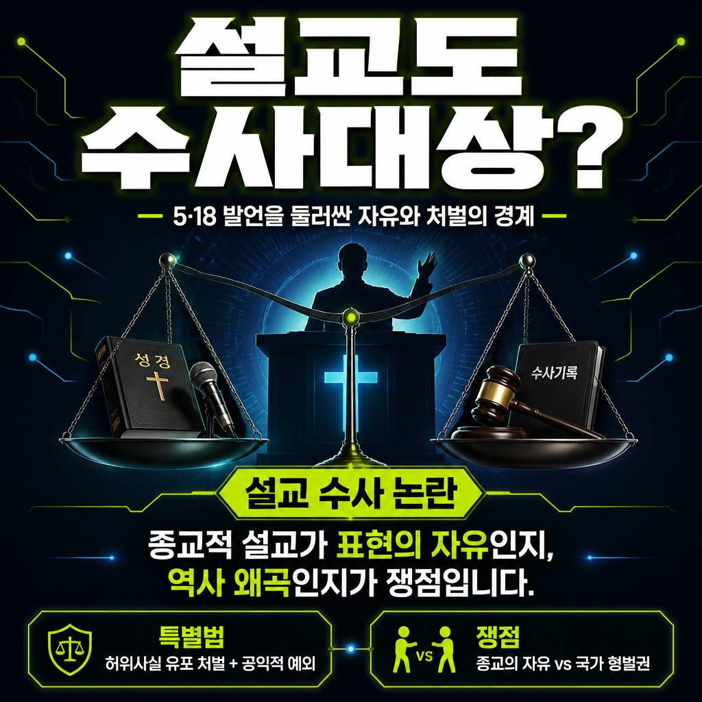 설교도 수사대상?